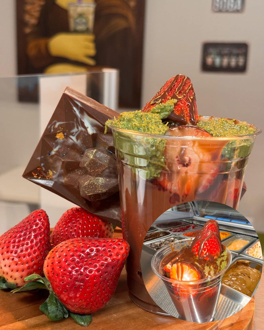 🍓 Dubai Chocolate Strawberry Cups ✨