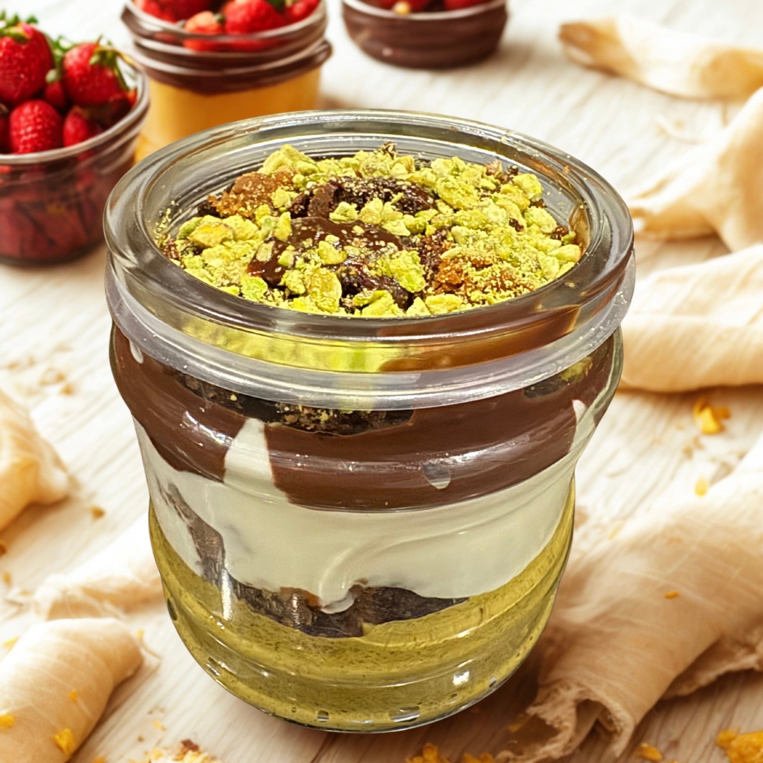 Brownie Ganache Jars